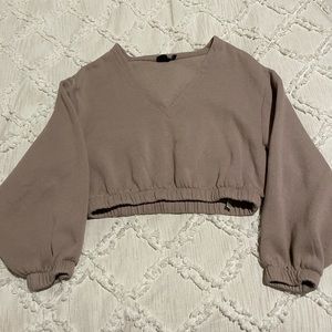 Urban Outfitters cropped long sleeve sweater